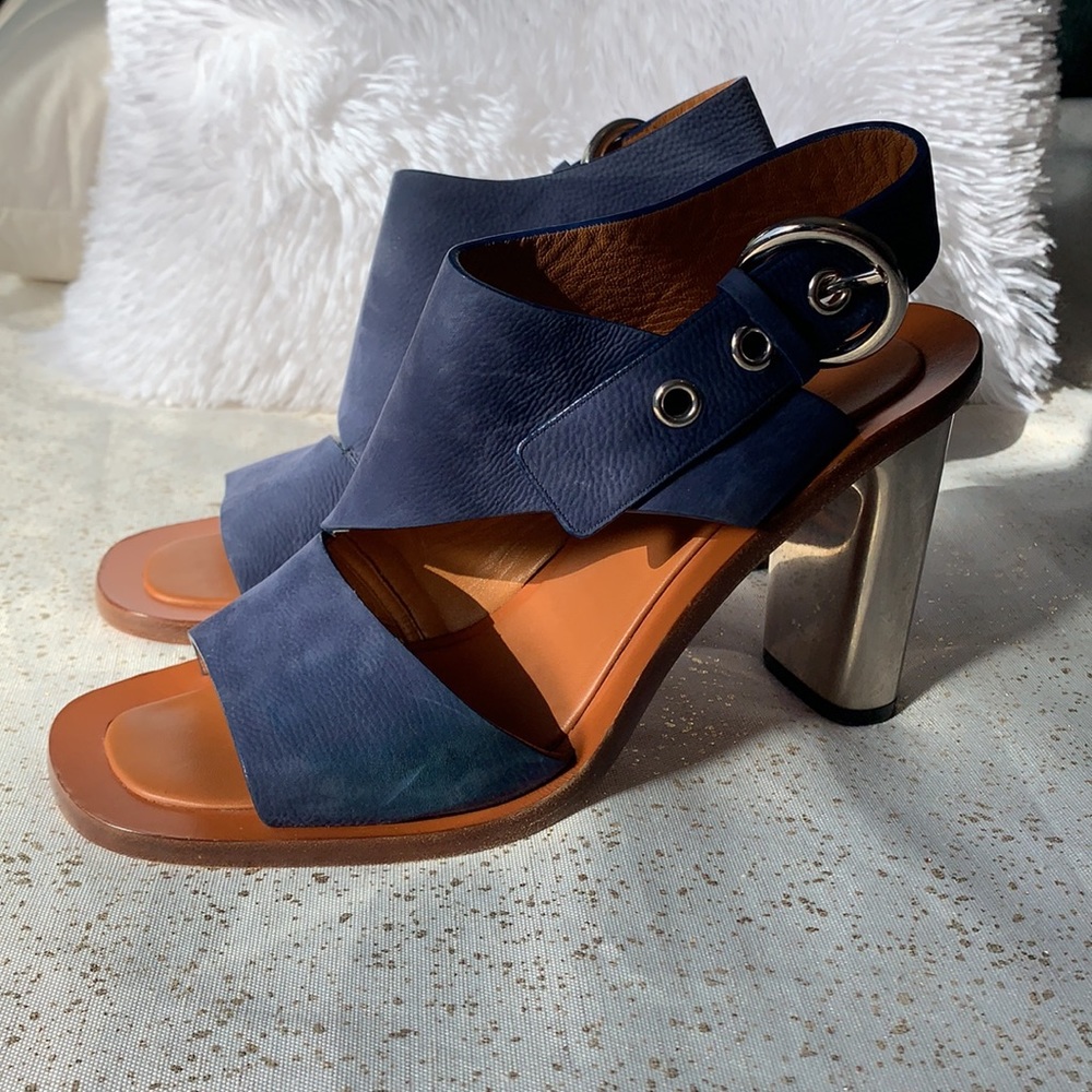 Authentic Celine suede bam bam heels